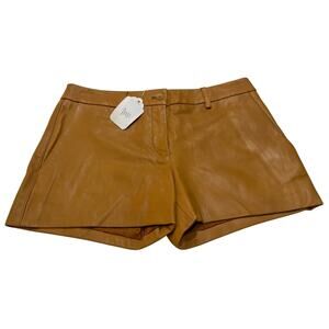 8-48 MICHAEL KORS Women's Hot Pants Shorts Spring 2014 100% Leather Size 2